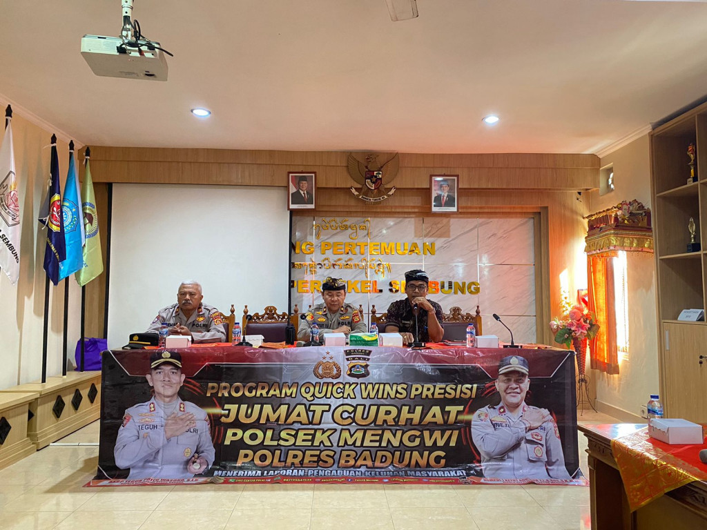 Program Quick Wins Presisi Jumat Curhat Dari Polsek Mengwi